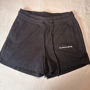 Alphalete Womens Essential Core Short Black AL21-1062 XXS NWT